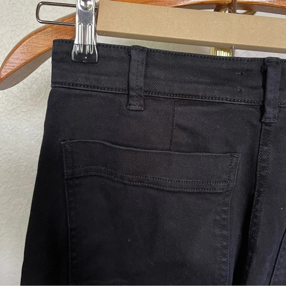 EVERLANE ~ Black Wide Leg High Rise Cropped Jeans - Picture 5 of 7